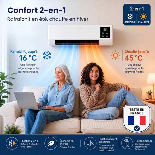 Rafraichisseur d'air réversible